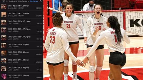 wisconsin volleyball team leaked images unedited twitter